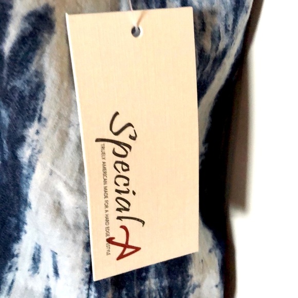 🔴 CLEARANCE🏝️ NWT DENIM COTTON RAZOR-BACK TIE-DYE DRESS/SWIM COVER-UP Womens S M - Picture 12 of 14